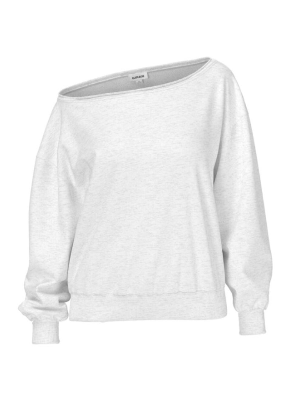 Garage  - SoftTerry™ Off Shoulder Sweatshirt - Spring Grey Mix - XS